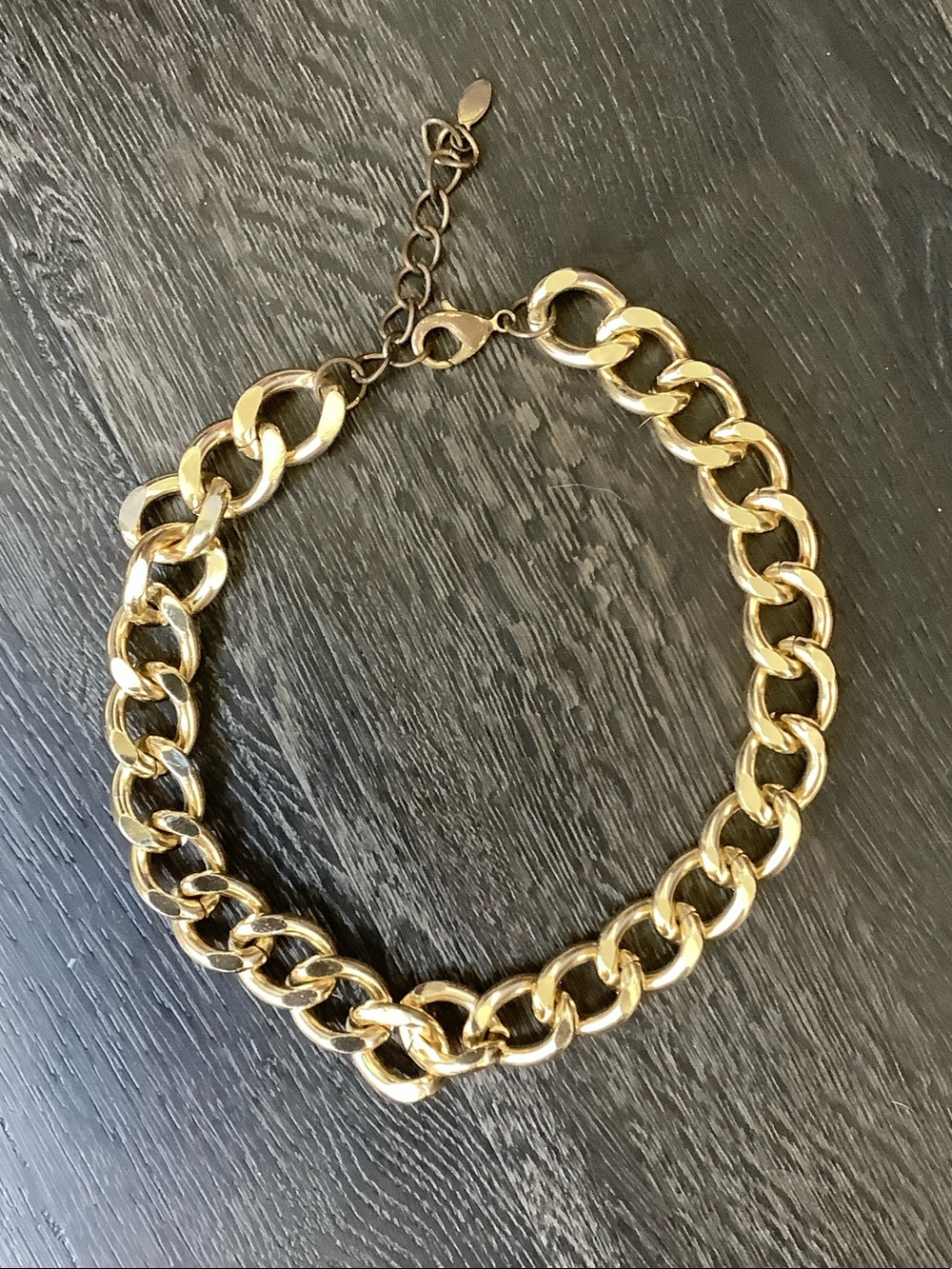 Aldo Shiny Gold Chunky Chain Necklace